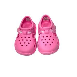 Stride Rite "Whirly" Toddler Girls Clogs - Size 3M - Bubblegum Pink - Pre-Owned